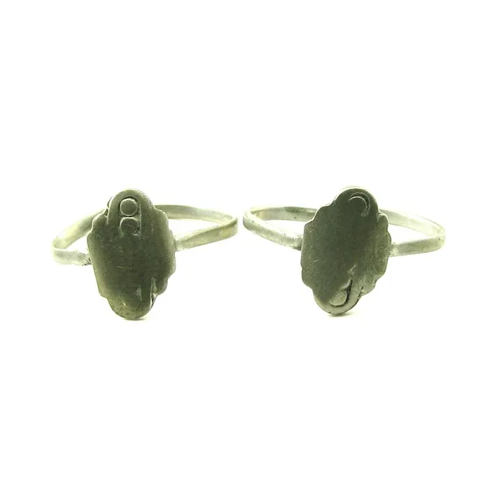 Earrings Vintage Ethnic old Toe Rings Real Solid Silver PAIR Preowned Karizma Jewels Earrings Vintage Ethnic old Toe Rings Real Solid Silver PAIR Preowned Karizma Jewels