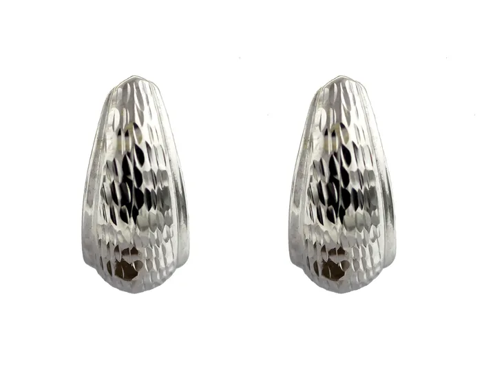 FULLERS PURCHASE FROM PUBLIC ESTATE 14KW DIAMOND CUT J HOOPS Rings