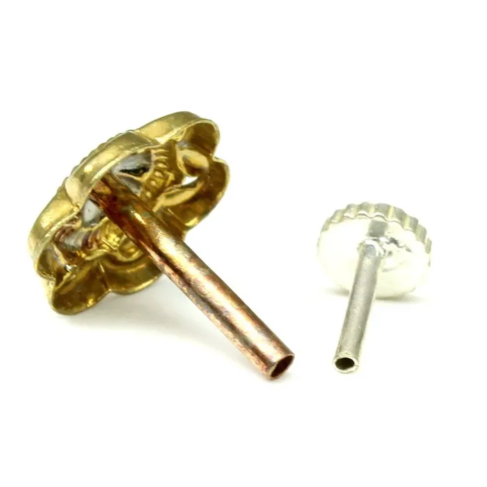 Karizma Jewels Rings Indian Nose Stud Antique gold finish nose ring Push Pin nase stud