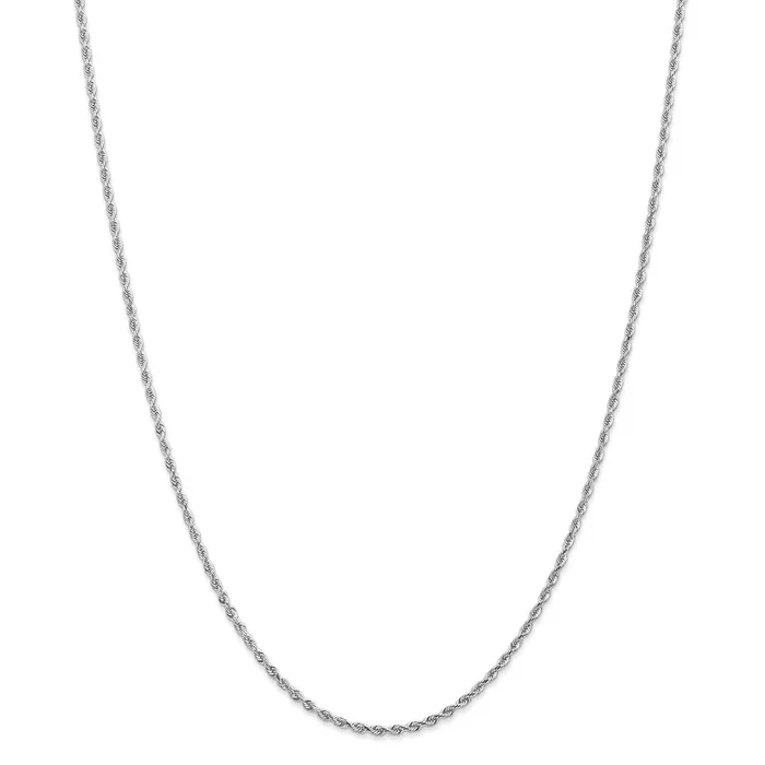 Necklaces WB Choice Jewelry 14k White Gold 200mm DC Quadruple Rope ChainWBCWQT01622