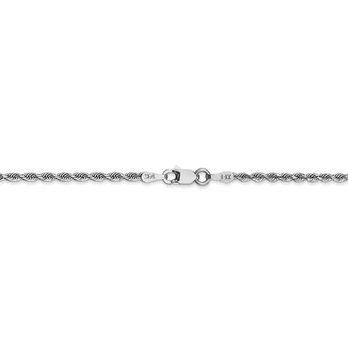 Necklaces WB Choice Jewelry 14k White Gold 200mm DC Quadruple Rope ChainWBCWQT01622