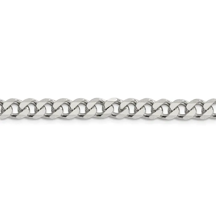 Rings Sterling Silver 7mm Pav Curb ChainWBCQCF1807 WB Choice Jewelry