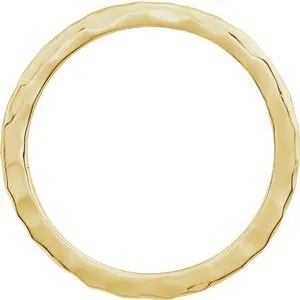 Rings WB Choice Jewelry 14K Yellow 2 mm Hammered Stackable Ring Size 8513761012PSTWBC