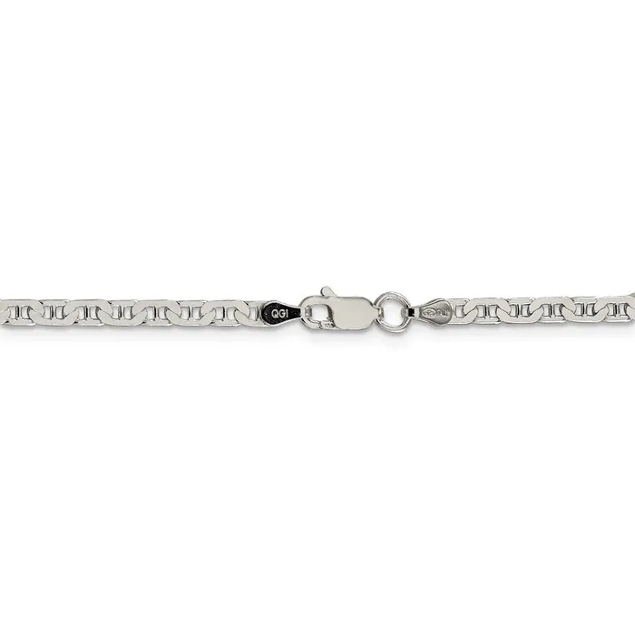 Sterling Silver 3mm Flat Anchor ChainWBCQAN08026 WB Choice Jewelry Rings