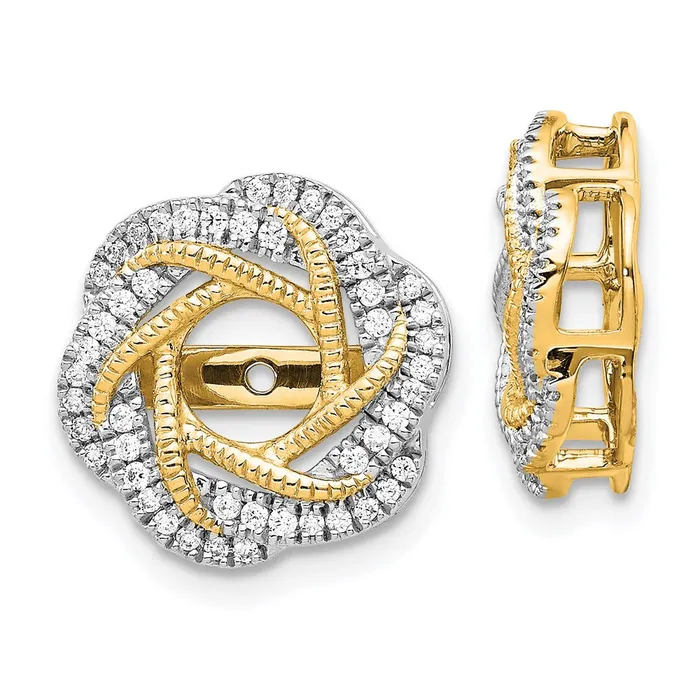 WB Choice Jewelry 14k Yellow Gold Diamond Jacket EarringsWBCEJM5321033YA Earrings WB Choice Jewelry 14k Yellow Gold Diamond Jacket EarringsWBCEJM5321033YA Earrings