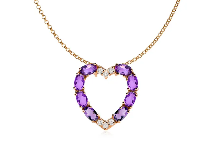 Albert Hern Necklaces Pendant Heart Shape 18kt Gold