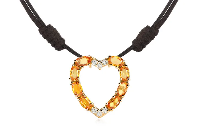 Albert Hern Necklaces Pendant Heart Shape 18kt Gold