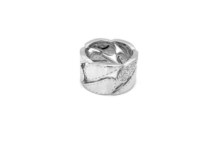 Albert Hern Rings Ring 18kt White Gold Diamonds Tears
