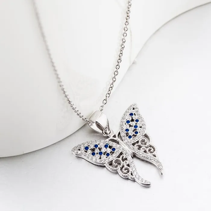 Earrings monica Butterfly Necklaces Sparkling Beauties in Solid Sterling Silver