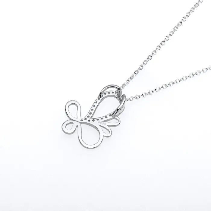 Earrings monica Butterfly Necklaces Sparkling Beauties in Solid Sterling Silver