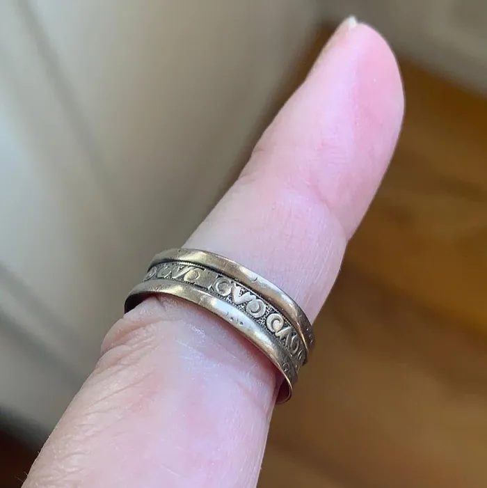 Love Vintage Paris Cigar Band 9k Gold Antique As Is Rings