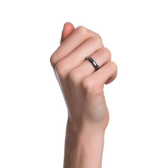 Rings Jack Vartanian TUBE RING IN BLACK RHODIUM PLATED SILVER
