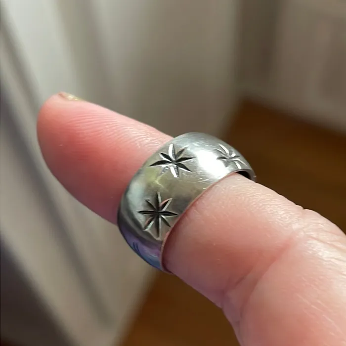 Sun Star Band Sterling Silver Vintage Vintage Paris Jewelry Rings Sun Star Band Sterling Silver Vintage Vintage Paris Jewelry Rings
