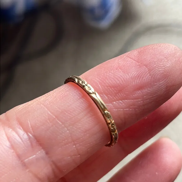 Vintage Paris Jewelry Rings Gold Flower Band 14k Gold Vintage Vintage Paris Jewelry Rings Gold Flower Band 14k Gold Vintage