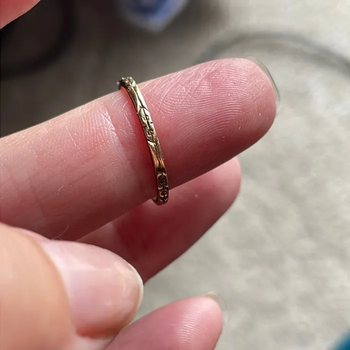 Vintage Paris Jewelry Rings Gold Flower Band 14k Gold Vintage Vintage Paris Jewelry Rings Gold Flower Band 14k Gold Vintage