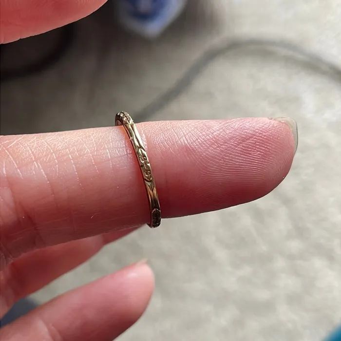 Vintage Paris Jewelry Rings Gold Flower Band 14k Gold Vintage Vintage Paris Jewelry Rings Gold Flower Band 14k Gold Vintage