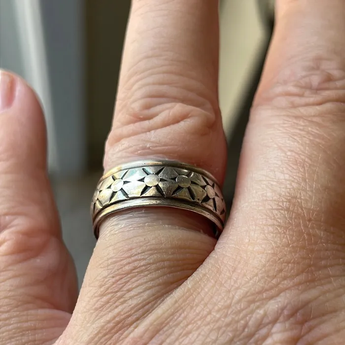 Vintage Paris Jewelry Rings Star Band Sterling Silver Vintage