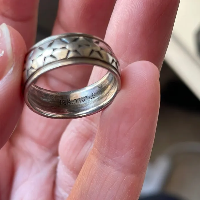 Vintage Paris Jewelry Rings Star Band Sterling Silver Vintage Vintage Paris Jewelry Rings Star Band Sterling Silver Vintage