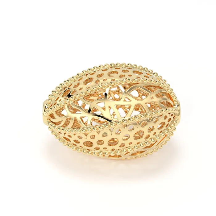 14k 18k Solid Gold Handmade Designer Egg Shaped Spacer Gold Bead Finding 121316mm Jalvi Co PreStyled Sets
