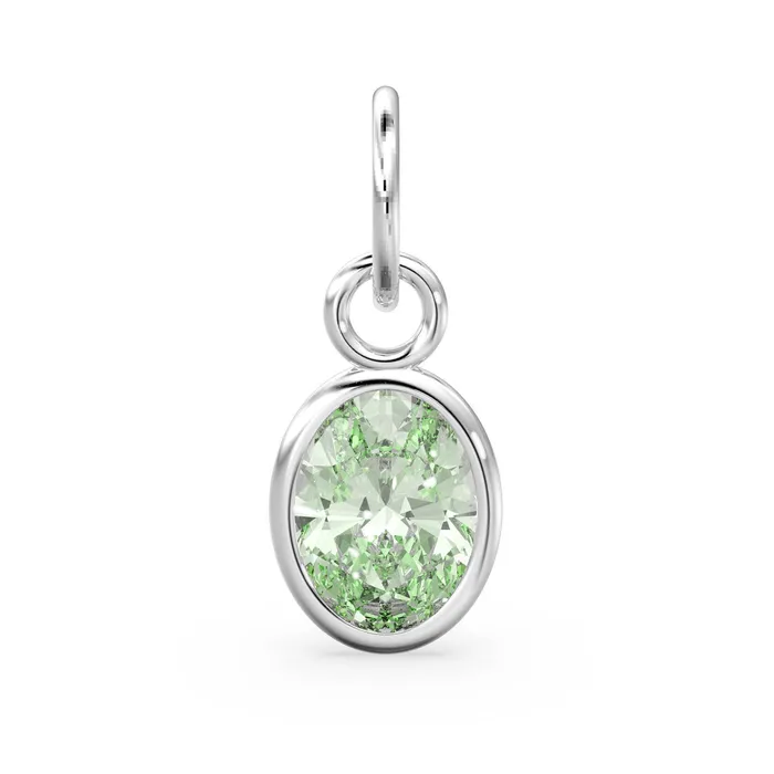 Green Amethyst Oval Solid Gold Charm Natural Prasiolite Gemstone Handmade Gold Pendant 1pc 14k Yellow Gold Jewelry Making FindingsSALE Jalvi Co PreStyled Sets