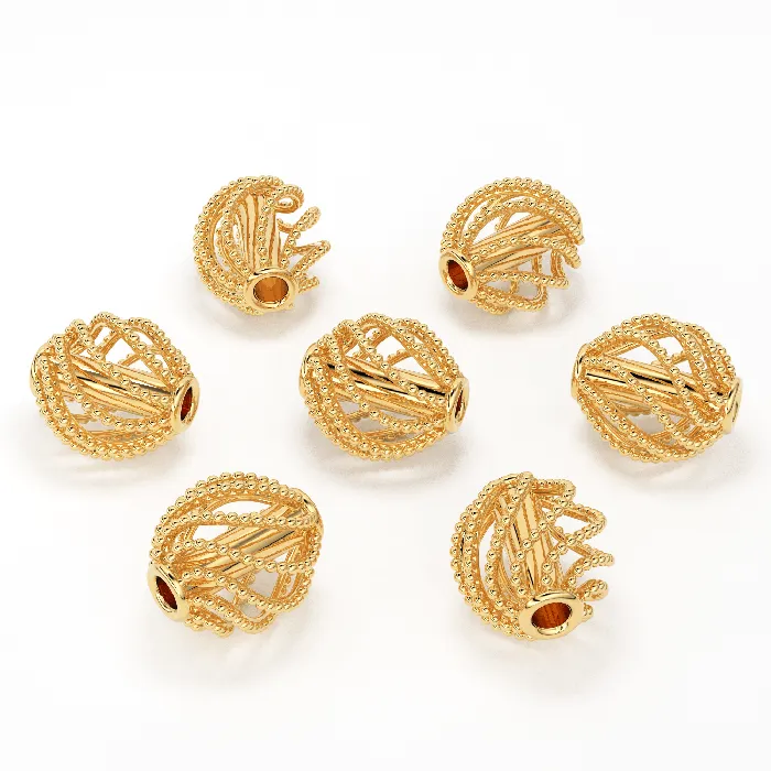 Jalvi Co PreStyled Sets Milgrain Oval Spiral Solid Gold 14k 18k Designer Handmade Gold Spacer Bead Jewelry Making Supply 650mm Jalvi Co PreStyled Sets Milgrain Oval Spiral Solid Gold 14k 18k Designer Handmade Gold Spacer Bead Jewelry Making Supply 650mm