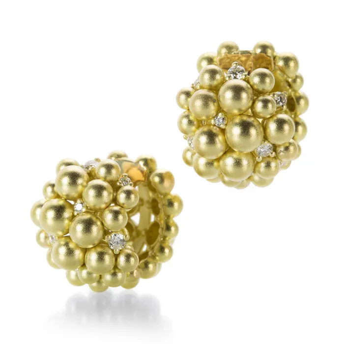 Paul Morelli PreStyled Sets Lagrange Gold Bead and Diamond Huggies