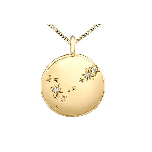 PreStyled Sets Independent Jewellers 10kt Yellow Gold Pisces Diamond Pendant