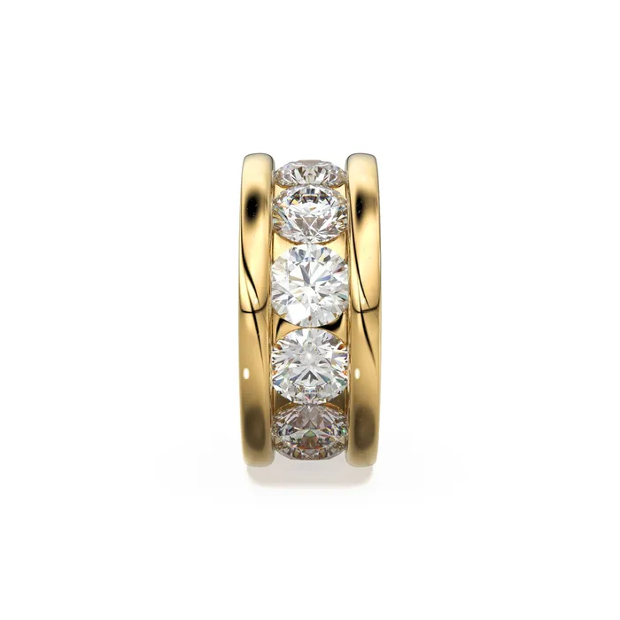 PreStyled Sets Jalvi Co 14k Solid Yellow Gold 3mm 6mm Diamond Eternity Rondelle Designer Wheel Bead Diamond Finding Jewelry Making Essential