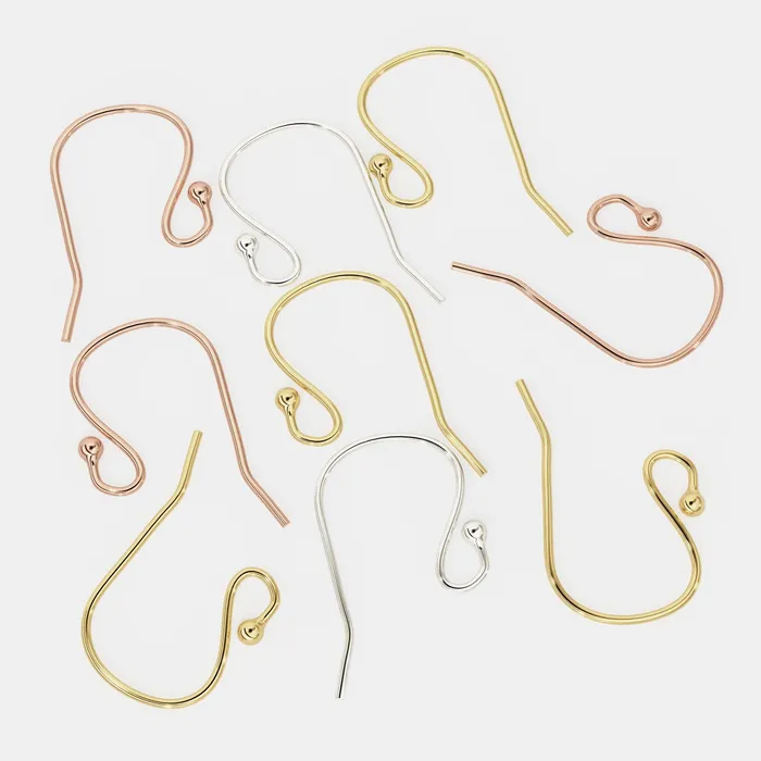 PreStyled Sets Solid Gold Clasp 14k Handmade 11mmx17mm 23 Gauge 14k Solid Yellow Gold French Hook Earwires With 16mm Ball Ends Pair Jalvi Co PreStyled Sets Solid Gold Clasp 14k Handmade 11mmx17mm 23 Gauge 14k Solid Yellow Gold French Hook Earwires With 16mm Ball Ends Pair Jalvi Co